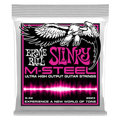 Ernie Ball 2923 Super Slinky M-Steel Electric Guitar Strings - 9-42