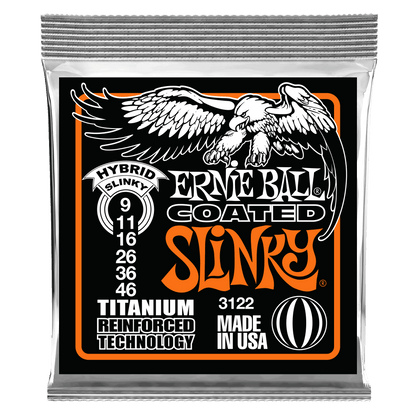 ernie ball electric guitar strings ernie ball 3122 coated electric hybrid slinky guitar strings
