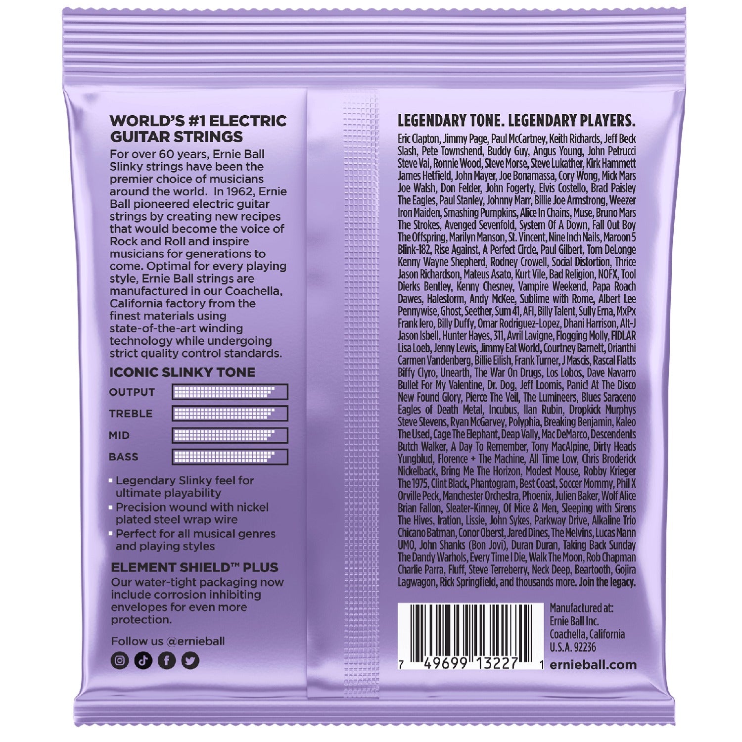 Ernie Ball Electric Guitar Strings Ernie Ball 3227 Ultra Slinky Nickel Wound Electric Guitar Strings 3 Pk - .10-.48