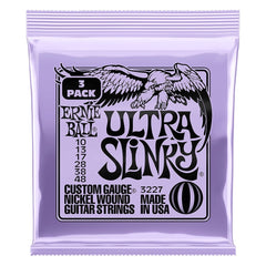Ernie Ball Electric Guitar Strings Ernie Ball 3227 Ultra Slinky Nickel Wound Electric Guitar Strings 3 Pk - .10-.48