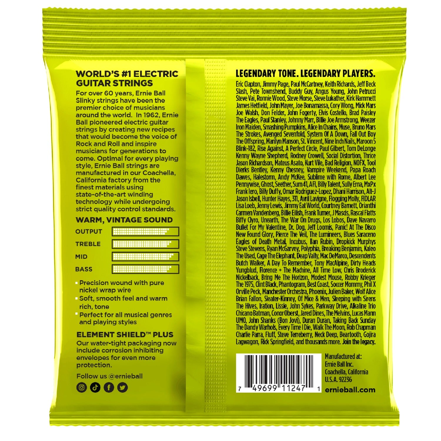 Ernie Ball Electric Guitar Strings Ernie Ball 3251 Regular Slinky Classic Pure Nickel Electric Guitar Strings - Pack of 3 - .10-.46