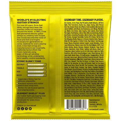 Ernie Ball Electric Guitar Strings Ernie Ball 3627 Beefy Slinky Nickel Wound Electric Guitar Strings Pack of 3 - .11-.54