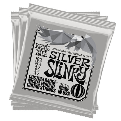 Ernie Ball Electric Guitar Strings Ernie Ball 3818 John Mayer Silver Slinky Signature Electric Guitar Strings