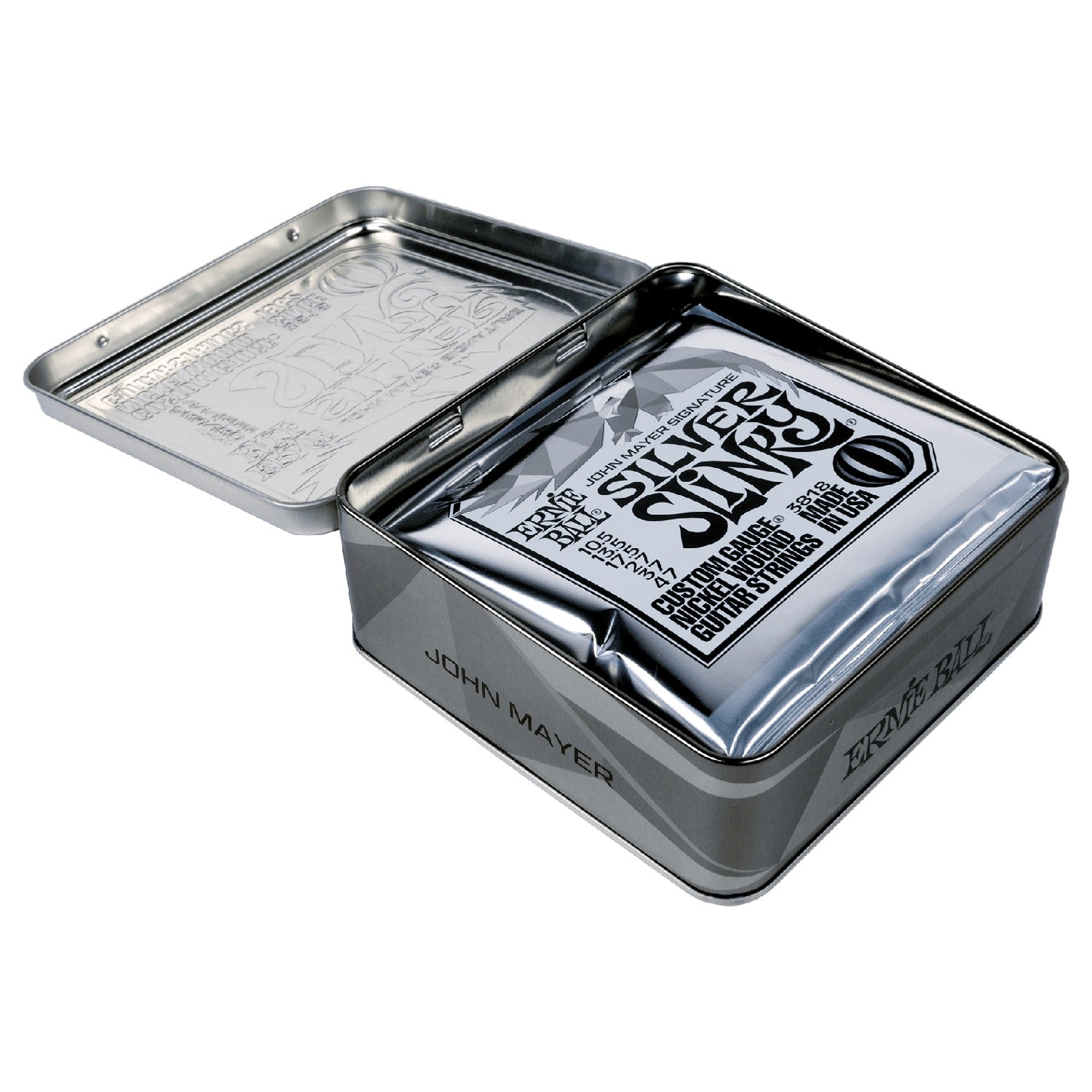 Ernie Ball Electric Guitar Strings Ernie Ball 3818 John Mayer Silver Slinky Signature Electric Guitar Strings