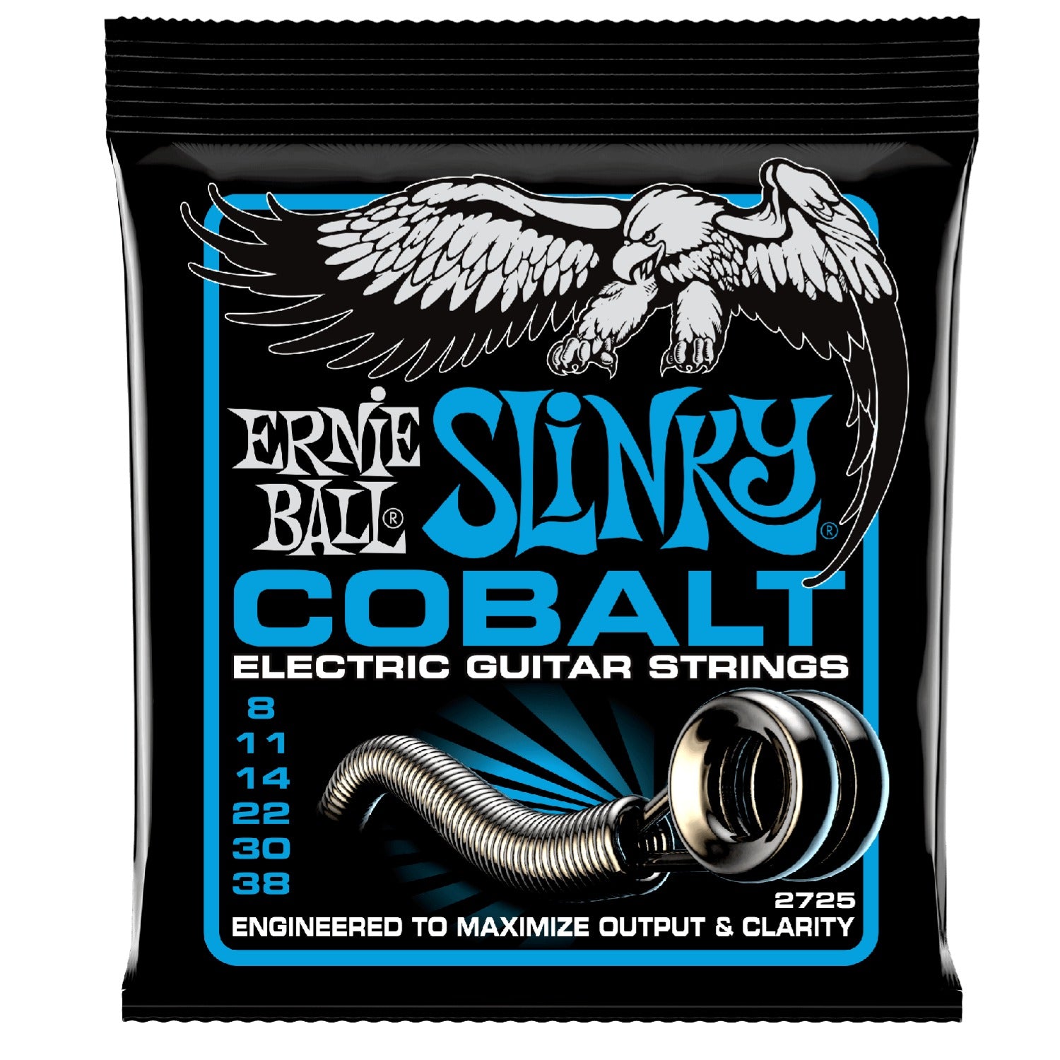 Ernie Ball Electric Guitar Strings Ernie BallÂ 2725 Extra Slinky Cobalt Electric Guitar Strings - 8-38