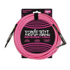 Ernie Ball Guitar Cables Neon Pink Ernie Ball 25 Ft Braided Straight-Angle Instrument Cable