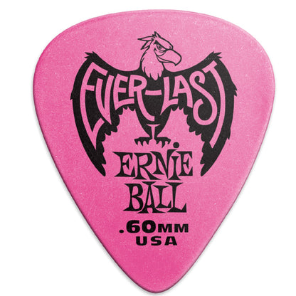 Ernie Ball Guitar Picks 0.60mm Ernie Ball Everlast Guitar Picks - Pack of 12 
