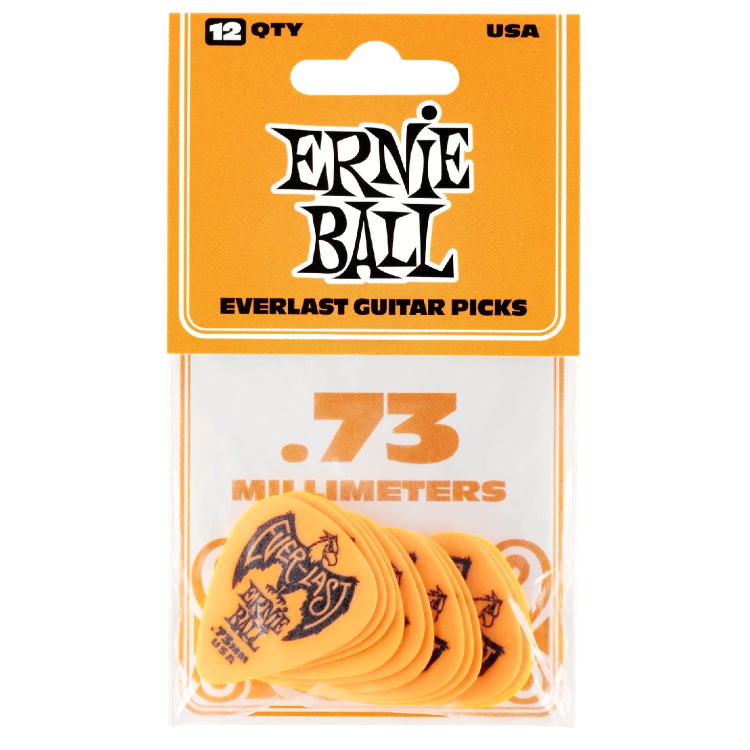 Ernie Ball Guitar Picks Ernie Ball Everlast Guitar Picks - Pack of 12 #size_0.73mm