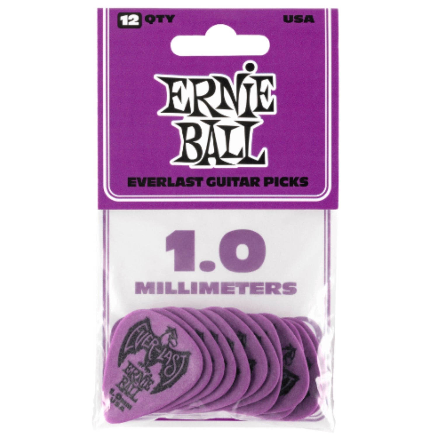 Ernie Ball Guitar Picks Ernie Ball Everlast Guitar Picks - Pack of 12 #size_1.0mm