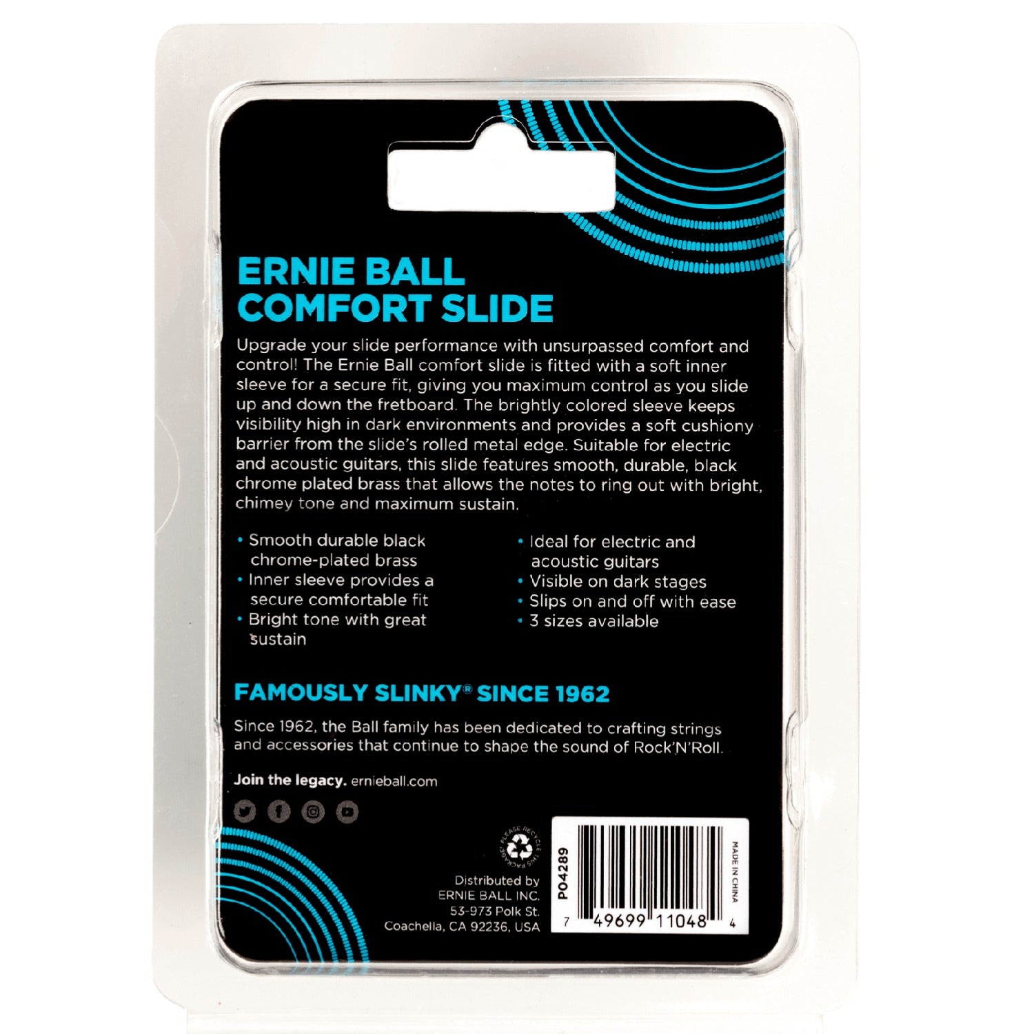 Ernie Ball Guitar Slides Ernie Ball Comfort Slide
