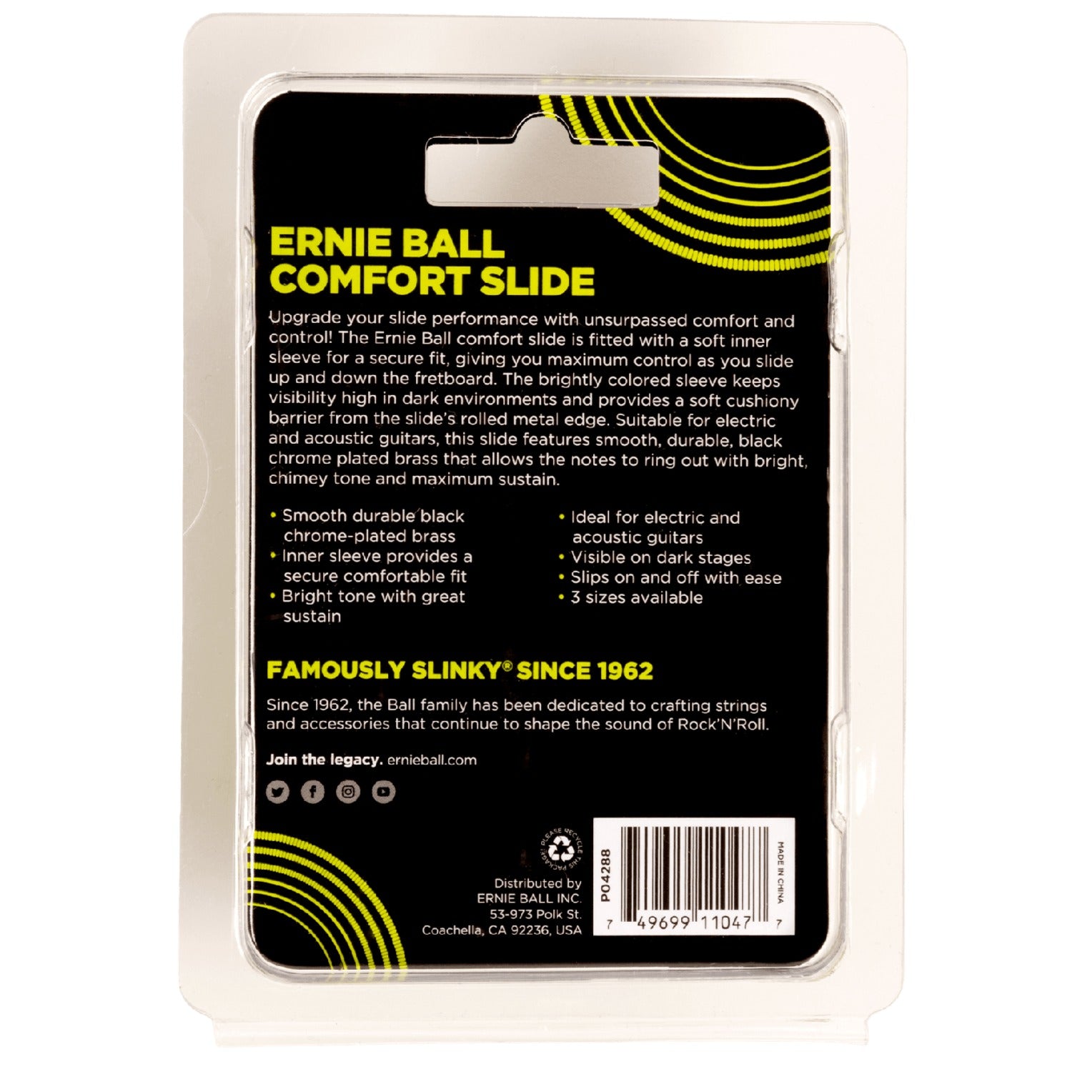 Ernie Ball Guitar Slides Ernie Ball Comfort Slide