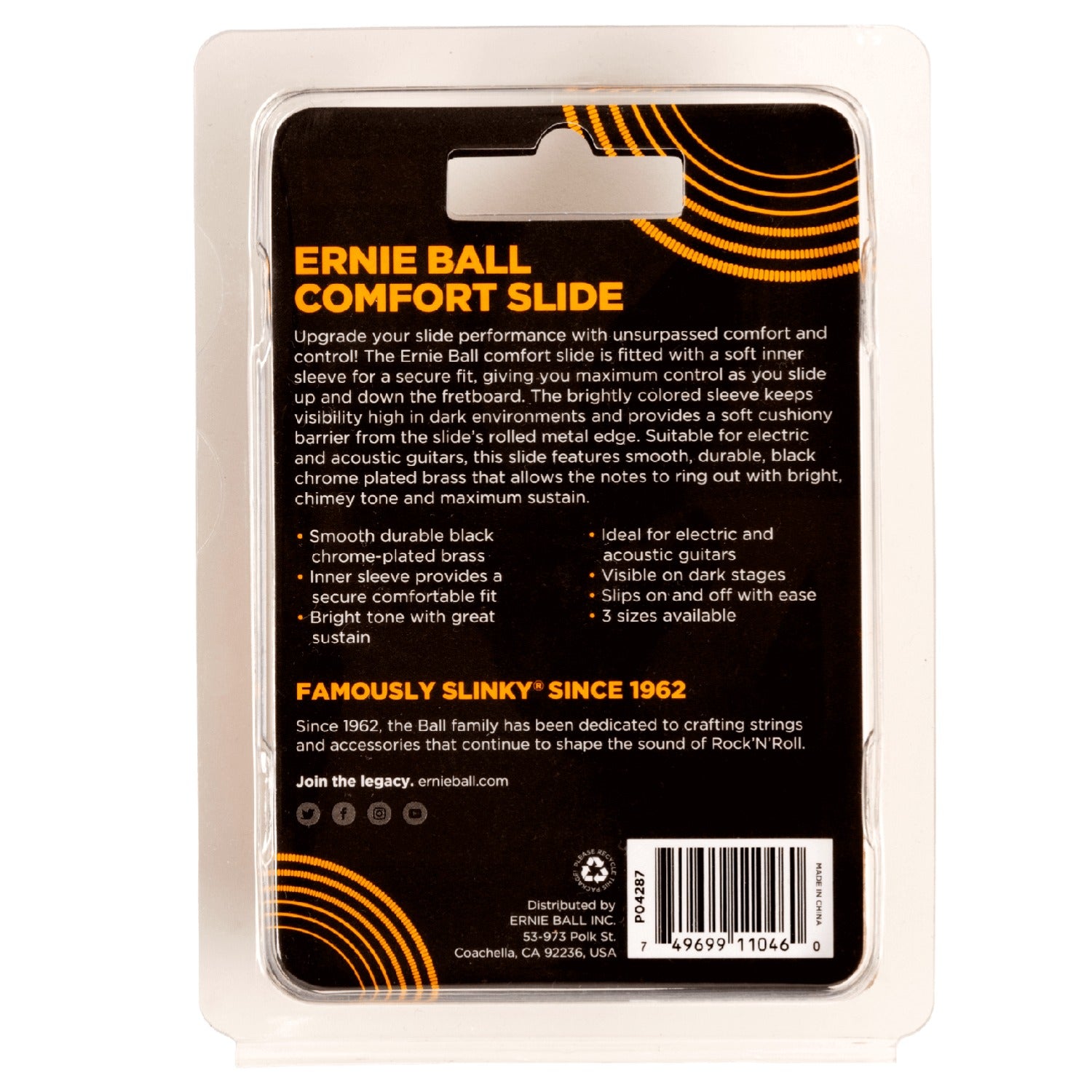 Ernie Ball Guitar Slides Ernie Ball Comfort Slide