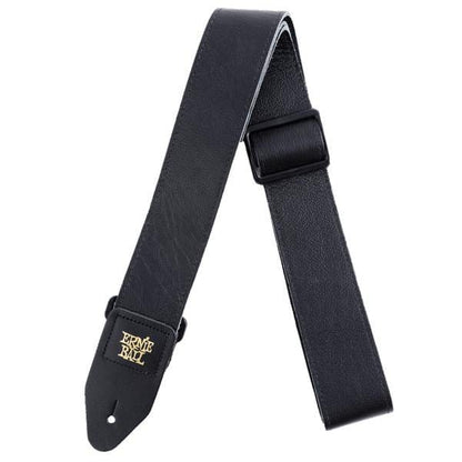 Ernie Ball Guitar Straps Black Ernie Ball 2-Inch Tri-Glide Italian Leather Guitar Strap