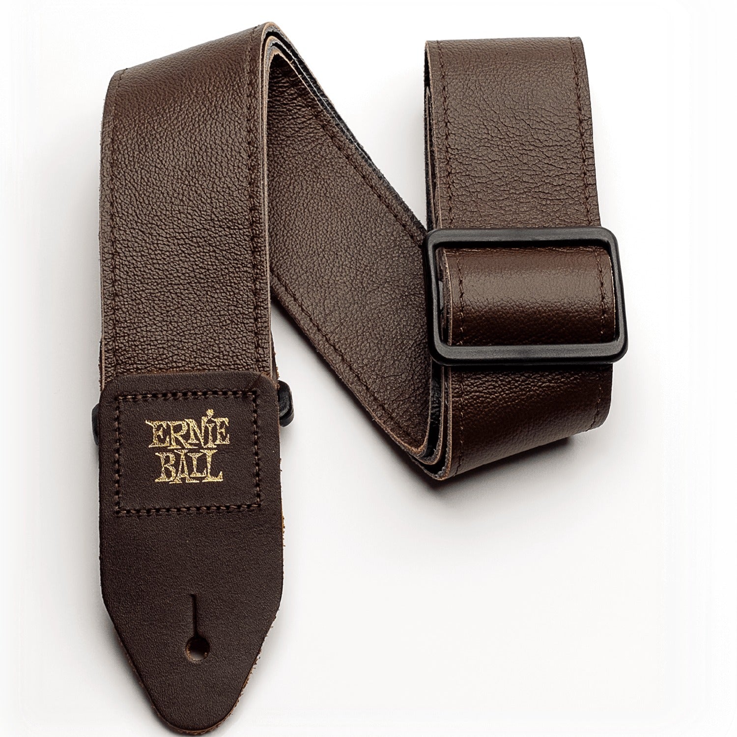 Ernie Ball Guitar Straps Brown Ernie Ball 2-Inch Tri-Glide Italian Leather Guitar Strap