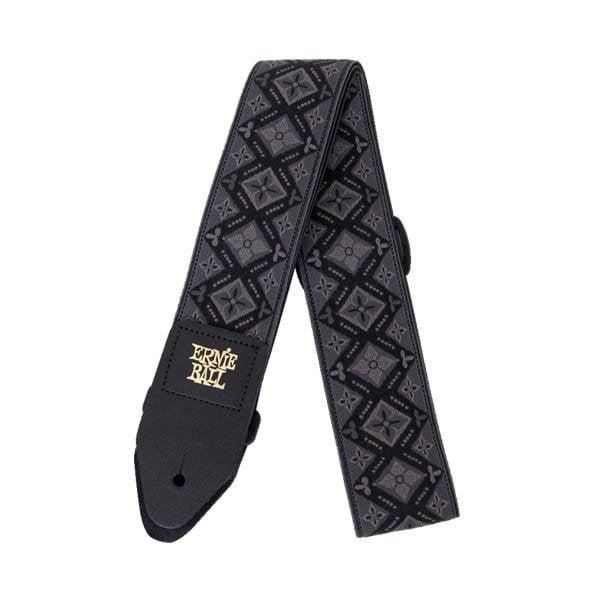 ernie ball guitar straps ernie ball 4093 regal black jacquard guitar strap
