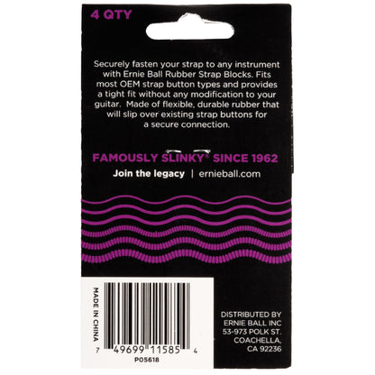 Ernie Ball Guitar Straps Ernie Ball Strap Blocks - 4 Pack 