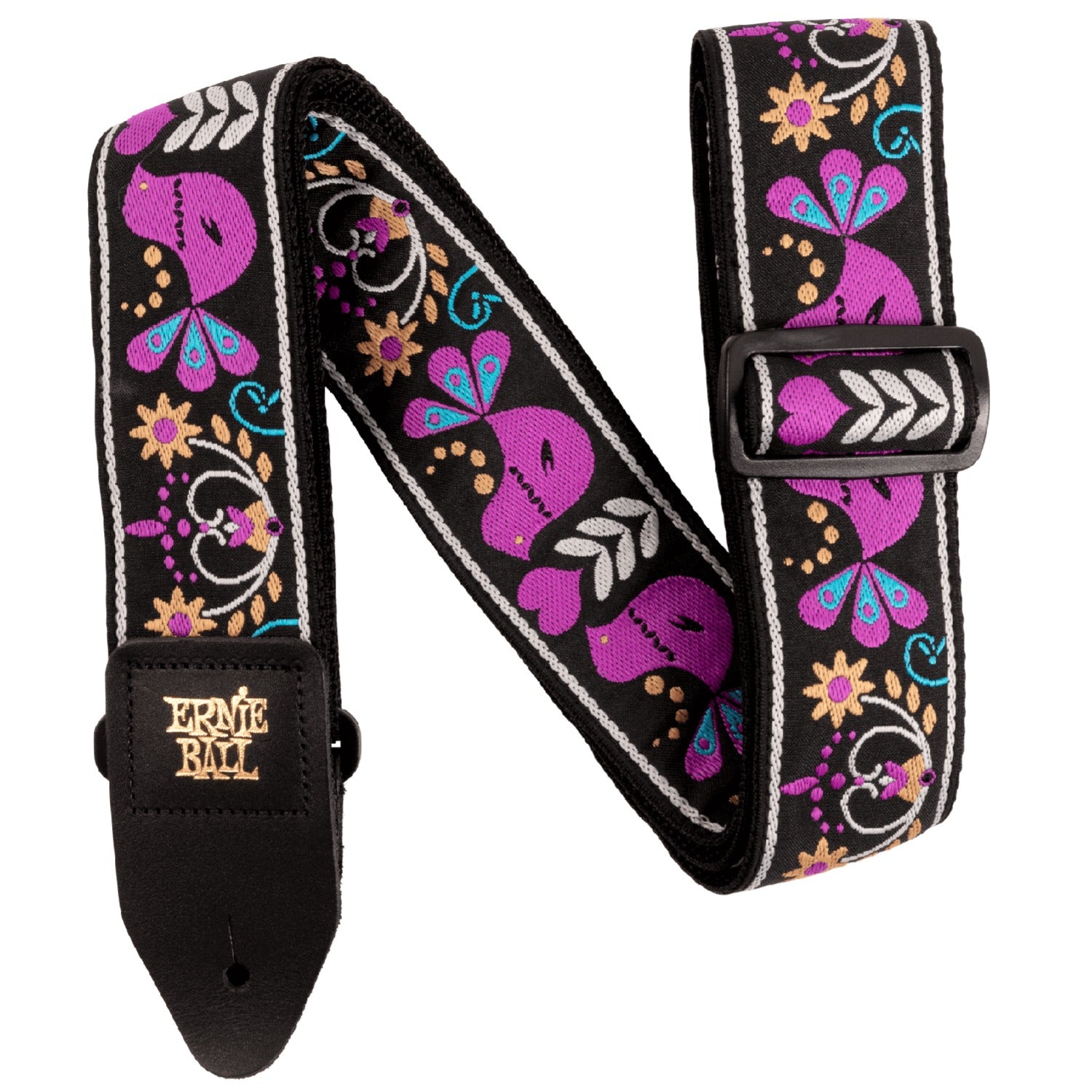 Ernie Ball Guitar Straps Purple Bird Lupin Ernie Ball Classic Jacquard Guitar Strap