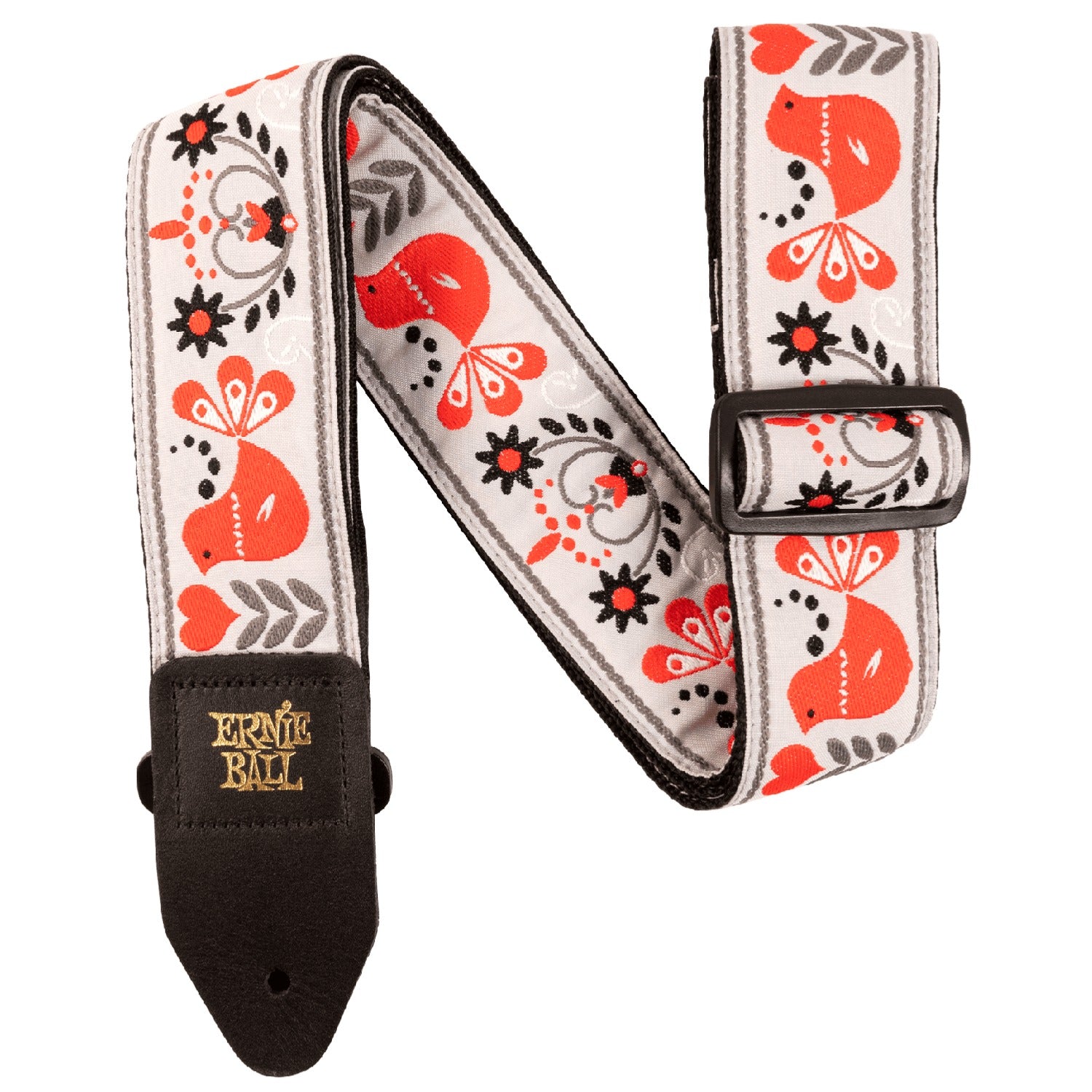 Ernie Ball Guitar Straps Red Bird Winter Ernie Ball Classic Jacquard Guitar Strap
