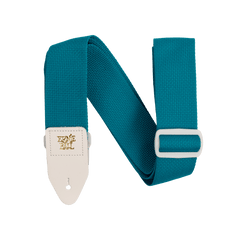 Ernie Ball Guitar Straps Teal/White Ernie Ball Polypro Bass Guitar Strap