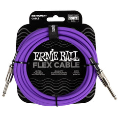 Ernie Ball Instrument Cables Ernie Ball 10FT Flex 1/4" TS Male Straight to Same Instrument Cable