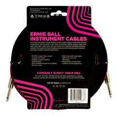 Ernie Ball Instrument Cables Ernie Ball 6394 10ft Braided Straight Instrument Cable - Red Black