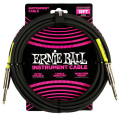 Ernie Ball Instrument Cables Ernie Ball 6399 15ft PVC Straight Instrument Cable - Black