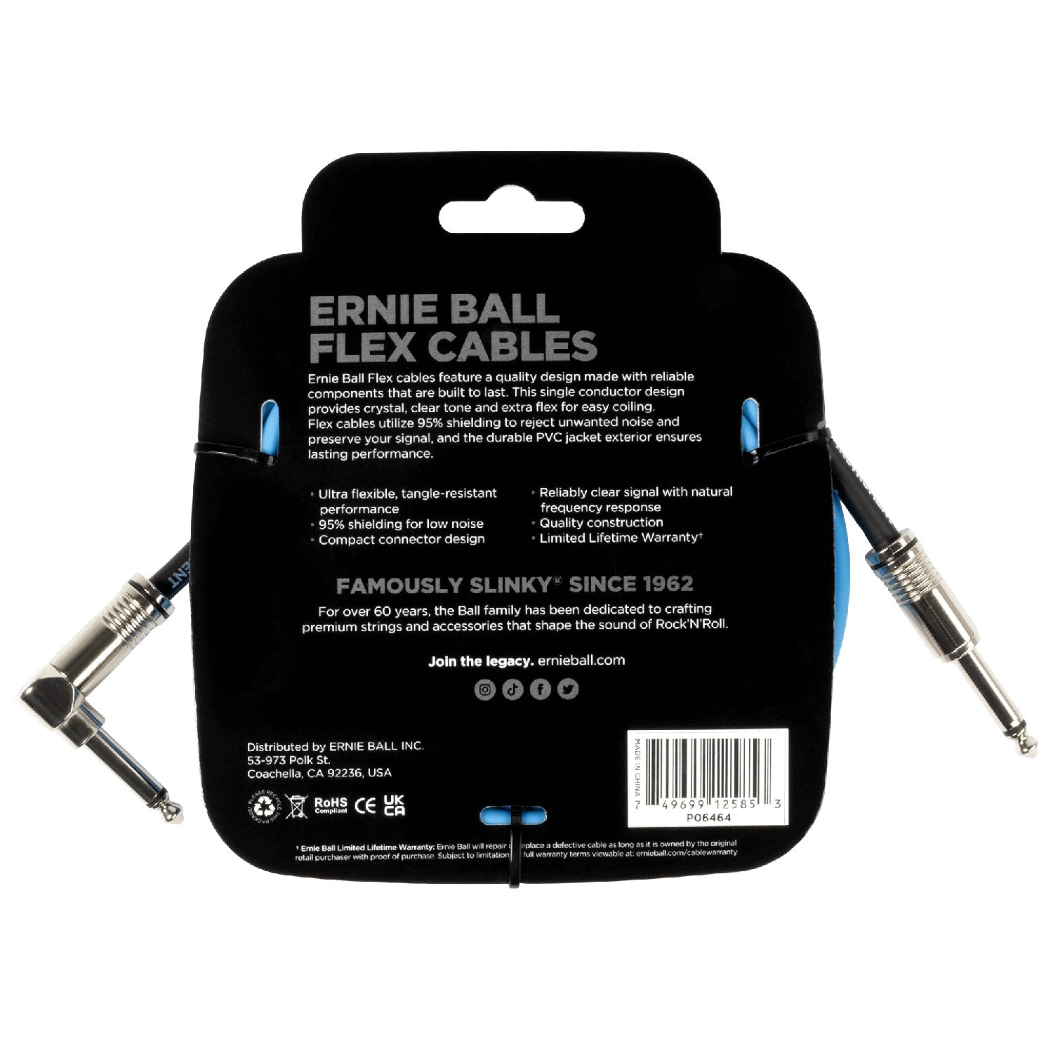 Ernie Ball Instrument Cables Ernie Ball Flex 10ft Instrument Cable