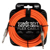Ernie Ball Instrument Cables Orange Ernie Ball 20ft Flex Straight Instrument Cable