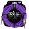 Ernie Ball Instrument Cables Purple Ernie Ball 20ft Flex Straight Instrument Cable
