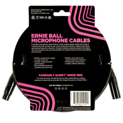 Ernie Ball Microphone Cables Ernie Ball 6388 20ft Male Female XLR Microphone Cable - Black