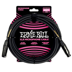 Ernie Ball Microphone Cables Ernie Ball 6388 20ft Male Female XLR Microphone Cable - Black