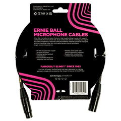 Ernie Ball Microphone Cables Ernie Ball 6390 5ft Braided Male Female XLR Microphone Cable - Black