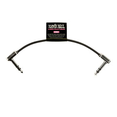 Ernie Ball Patch Cables 15.24 cm Ernie Ball Flat Ribbon Stereo Patch Cable - Black
