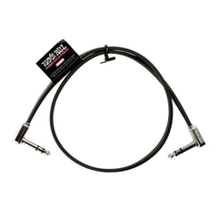 Ernie Ball Patch Cables 60.96 cm Ernie Ball Flat Ribbon Stereo Patch Cable - Black