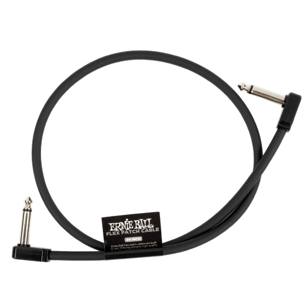 Ernie Ball Patch Cables Black / 24 Inch Ernie Ball Flex Patch Cable - Single #color_black,size_24-inch