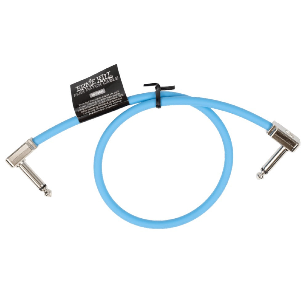 Ernie Ball Patch Cables Blue / 18 Inch Ernie Ball Flex Patch Cable - Single #color_blue,size_18-inch