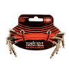 Ernie Ball Patch Cables Ernie Ball 6401 3" Flat Ribbon Patch Cable - Red - Pack of 3