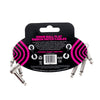 Ernie Ball Patch Cables Ernie Ball Flat Ribbon Patch Cable - White  Pack of 3