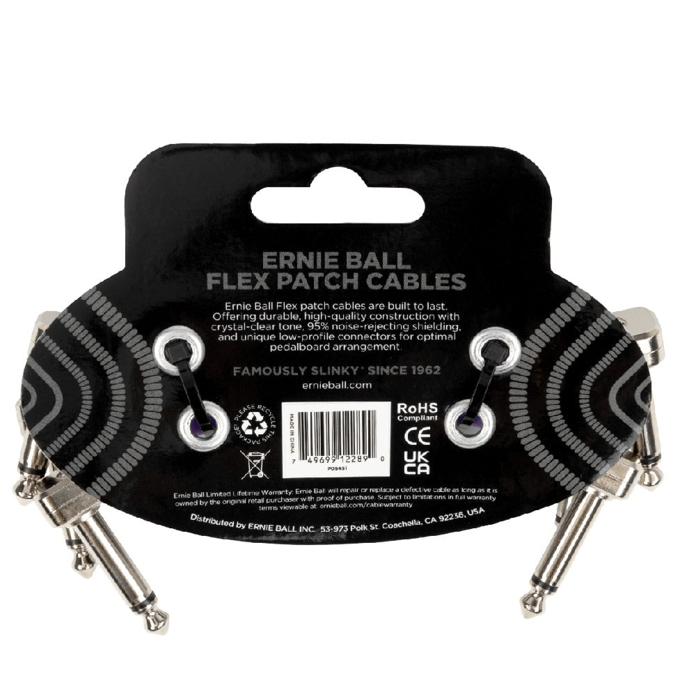 Ernie Ball Patch Cables Ernie Ball Flex Patch Cable - Pack of 3