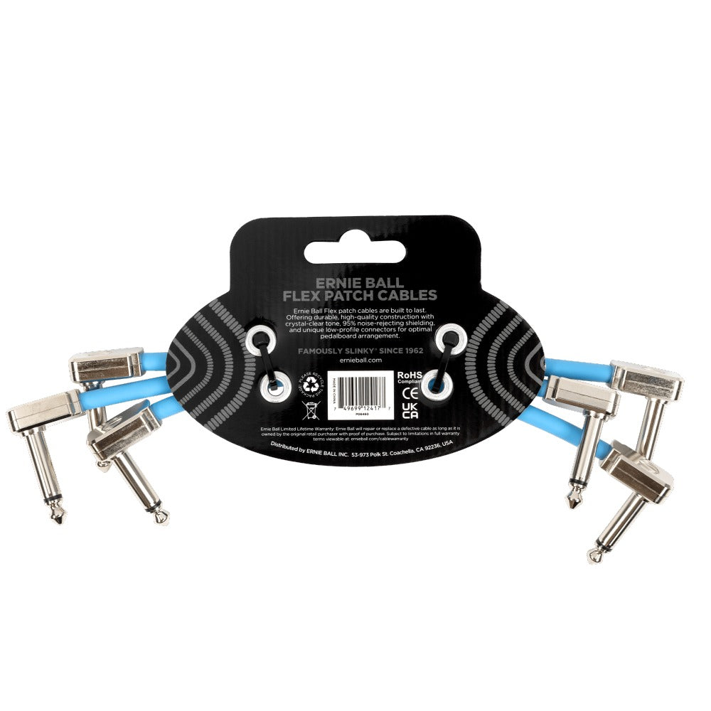 Ernie Ball Patch Cables Ernie Ball Flex Patch Cable - Pack of 3