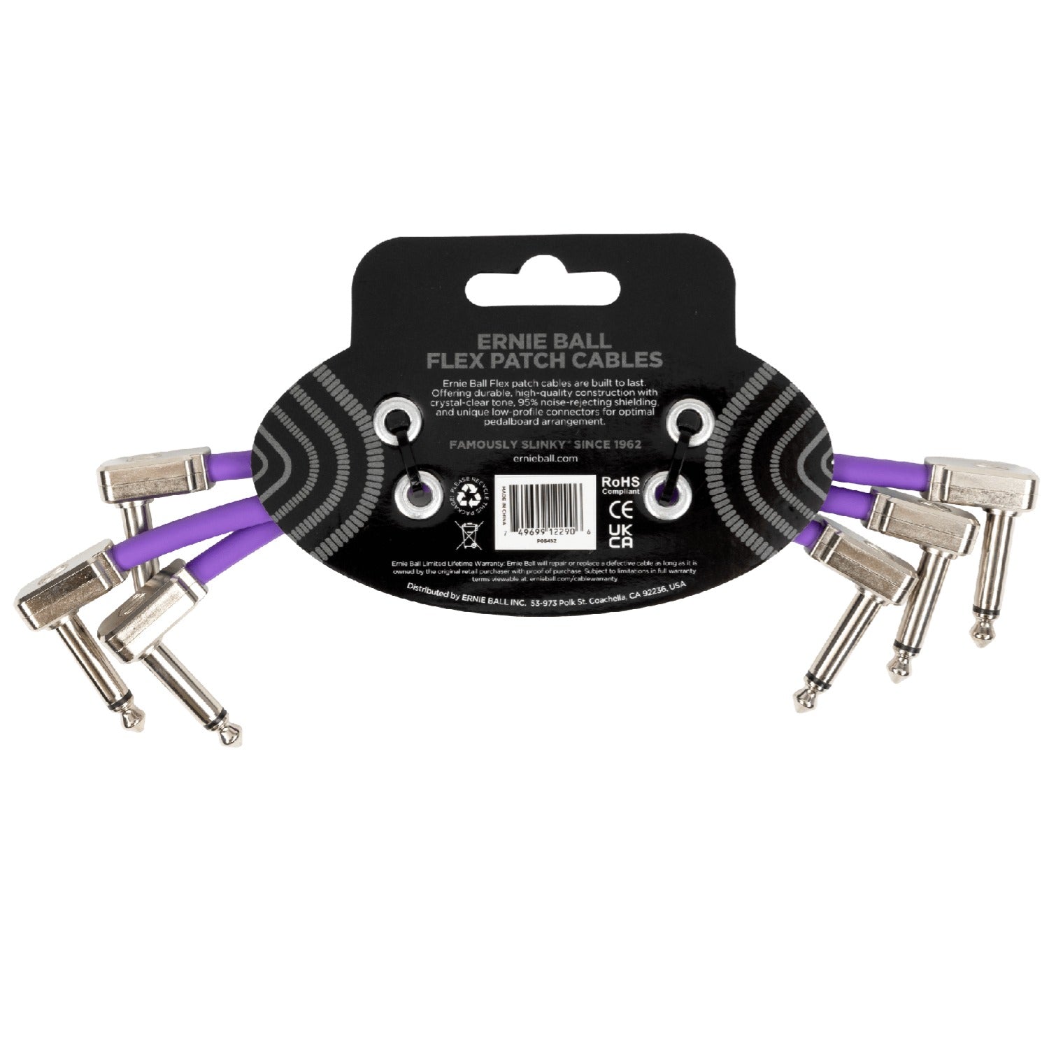 Ernie Ball Patch Cables Ernie Ball Flex Patch Cable - Pack of 3