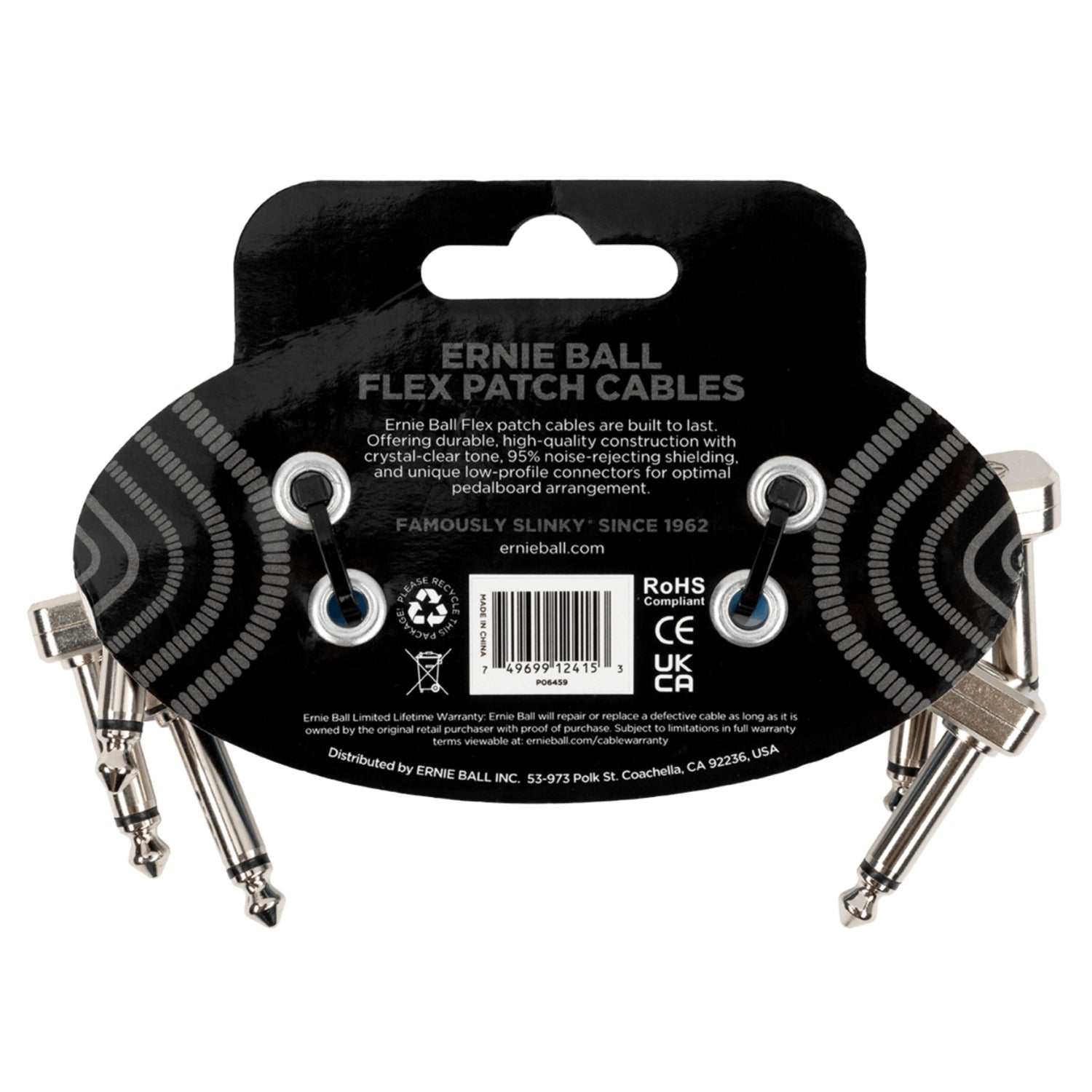Ernie Ball Patch Cables Ernie Ball Flex Patch Cable - Pack of 3