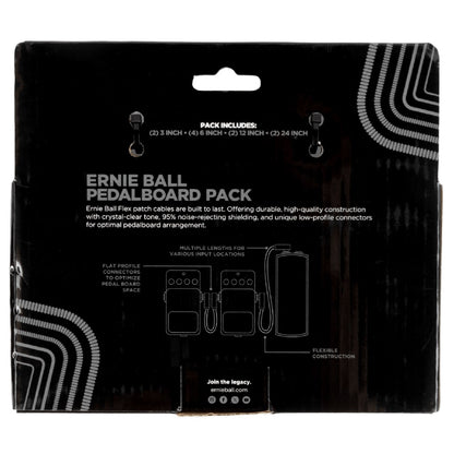Ernie Ball Patch Cables Ernie Ball Multi Pack Bass Flex Patch Cable - Black