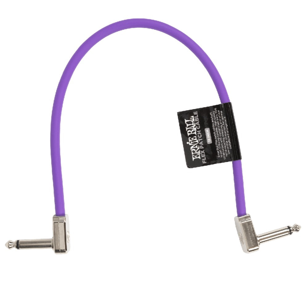 Ernie Ball Patch Cables Purple / 12 Inch Ernie Ball Flex Patch Cable - Single #color_purple,size_12-inch