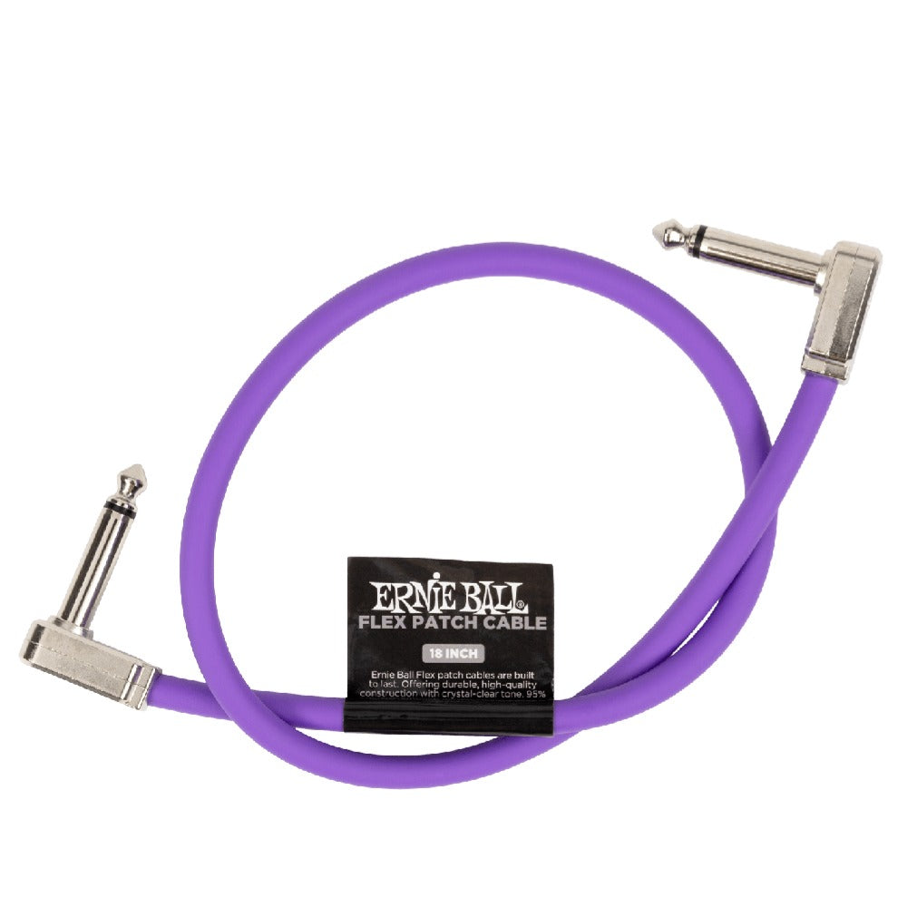 Ernie Ball Patch Cables Purple / 18 Inch Ernie Ball Flex Patch Cable - Single #color_purple,size_18-inch