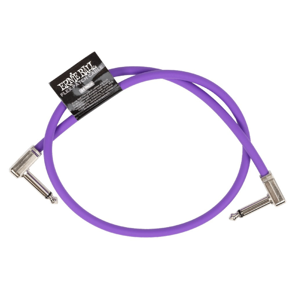 Ernie Ball Patch Cables Purple / 24 Inch Ernie Ball Flex Patch Cable - Single #color_purple,size_24-inch