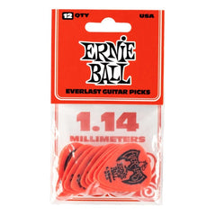 Ernie Ball Picks Ernie Ball 9194 1.14mm Everlast Guitar Picks - Red - 12 Pack
