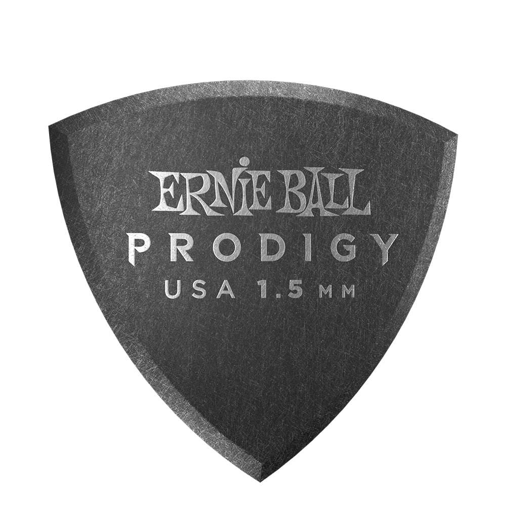 ernie ball picks ernie ball 9331 1.5mm sheild prodigy guitar picks - black - pack of 6