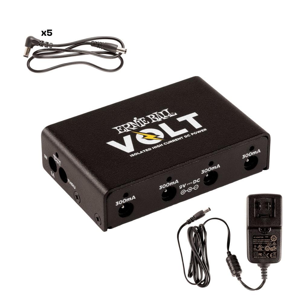 Ernie Ball Power Supplies Black Ernie Ball Guitar Efferct Volt Power Supply
