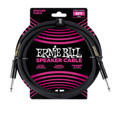 Ernie Ball Speaker Cables 6 Feet Ernie Ball Straight-Straight Speaker Cable - Black